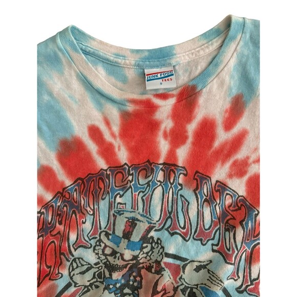 Retro Grateful Dead Junk Food Tie Dye T Shirt Mens Size Small - Picture 2 of 6